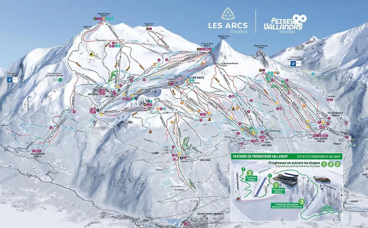 Superbe appart Arc 1950 4/6pers dans résidence hôtelière 5* - Skis aux pieds Les Arcs  Appartement Les Arcs (Savoie)